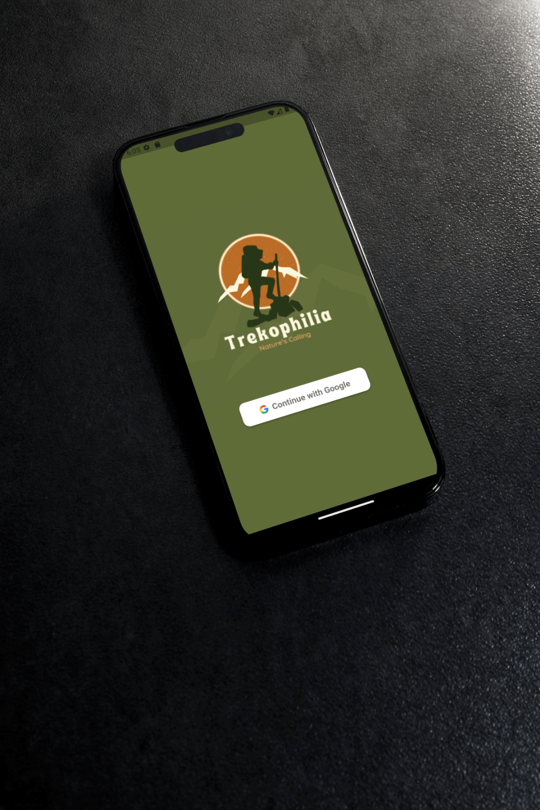 Trekophilia Android Splash Screen Mockup